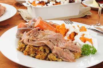 Turkey pot roast with dressing