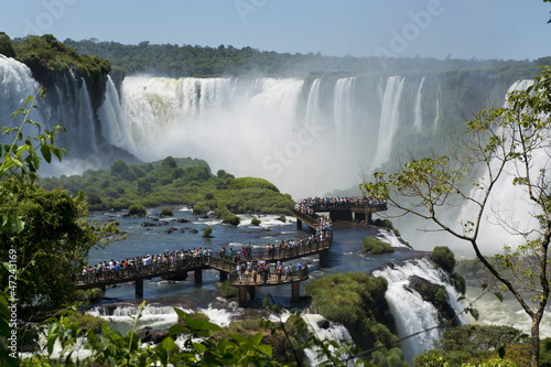 Board z aluminiowym obramowaniem Garganta del Diablo na wodospady iguazu