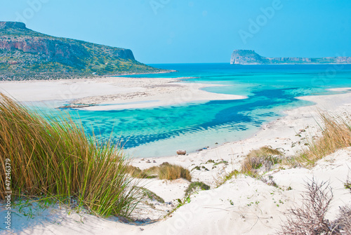 Obraz na płótnie canvas czteroczęściowy "tetraptyk" Balos laguna, kreta