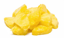 Heap Of Pineapple Chunks Isolated