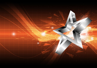 Wall Mural - star abstract background design