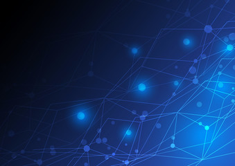 Wall Mural - abstract network concept design