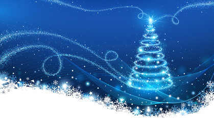 Wall Mural - the magic christmas tree