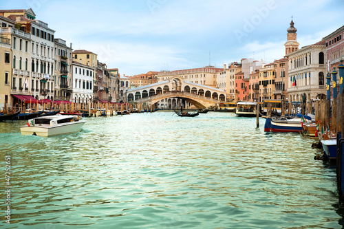 Plakat na papierze fotorealistycznym Most Rialto - Wenecja