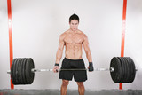 bodybuilder training in a gym