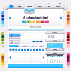 Naklejka na meble Ribbon UI elements