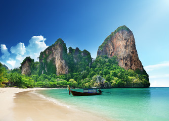 Wall Mural - railay beach in krabi thailand