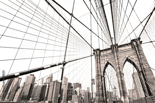 Nowoczesny obraz na płótnie Manhattan bridge, New York City. USA.