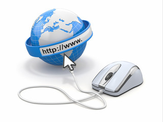 Poster - Concept of internet browser.