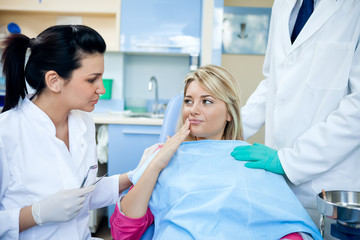 Wall Mural - patient complains of toothache