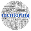 Mentoring concept in tag cloud