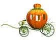 Cinderella fairy tale pumpkin carriage, isolated