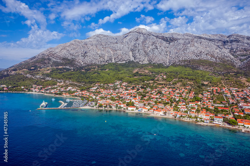 Obraz na płótnie canvas czteroczęściowy "tetraptyk" Półwysep Peljesac, Chorwacja