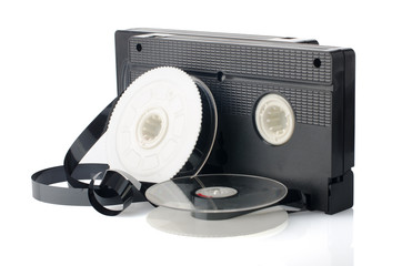 Two videotapes and reel