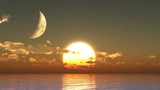 Fototapeta  - Sunset moon