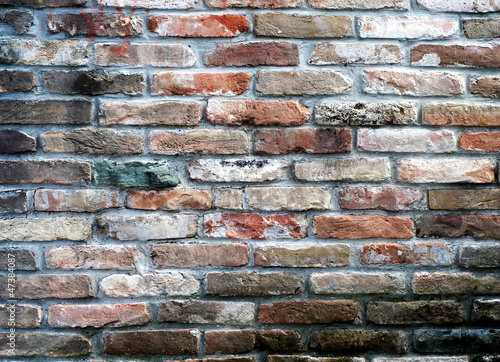 Naklejka - mata magnetyczna na lodówkę Brick background