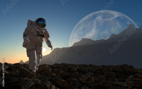 Fotoboard na płycie Astronauta