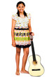 © imagedb.com - Portrait Of Teenage Girl Holding Guitar