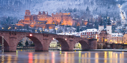 Obraz na płótnie canvas Heidelberg w zimie