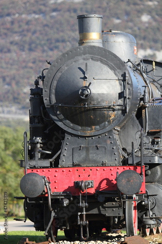 Fototapeta na wymiar locomotiva a vapore