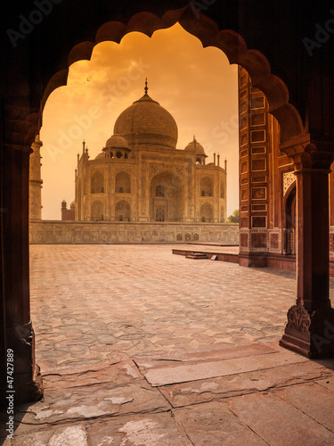 Naklejka na drzwi Taj Mahal