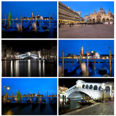 Canvas Print - Venice by night