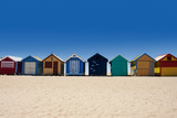 Fototapeta  - Australia tour to Brighton Beach bathing boxes