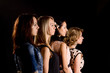 © kolotype - Four beautiful teenage girls in profile