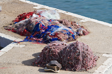 Fishing nets.