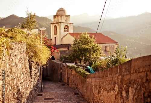 Plakat na papierze fotorealistycznym Ravello, wybrzeże amalfi, Włochy.