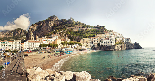 Plakat na papierze fotorealistycznym Wybrzeże Amalfi, Włochy