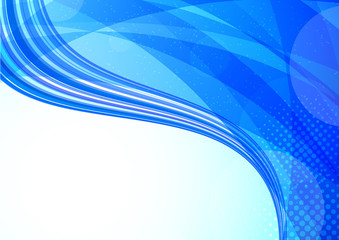 Wall Mural - Abstract tech blue background