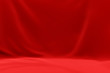 red cloth background