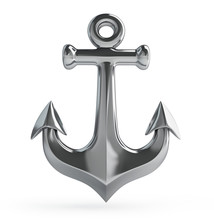 Anchor On A White Background