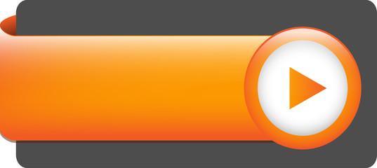 BLANK web button (rectangular orange icon arrow)