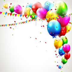 Wall Mural - Modern colorful birthday background