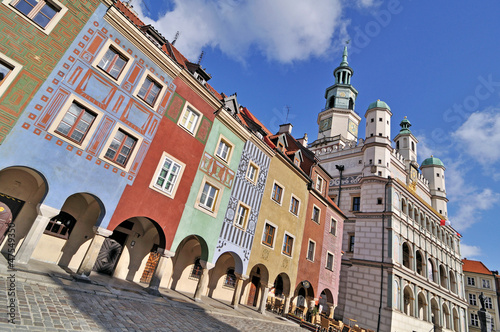 Naklejka samoprzylepna Rynek, poznan, polska