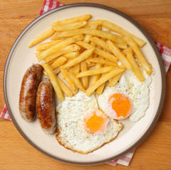 Sticker - Sausages, Eggs and Chips