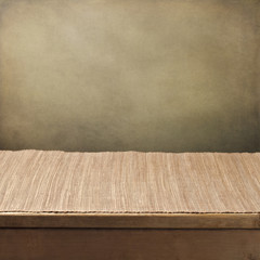 Wall Mural - Grunge background with empty tabletop