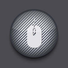 Wall Mural - vector app circle striped icon on gray background. eps 10