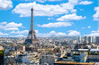Paris, panorama with Eiffel Tower