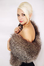 Woman In A Fur Cape