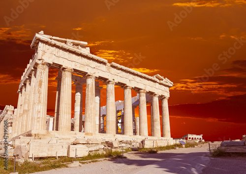Plakat na zamówienie Parthenon temple on the Athenian Acropolis, Greece