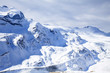 Beautiful winter snow landscape in Switzerland