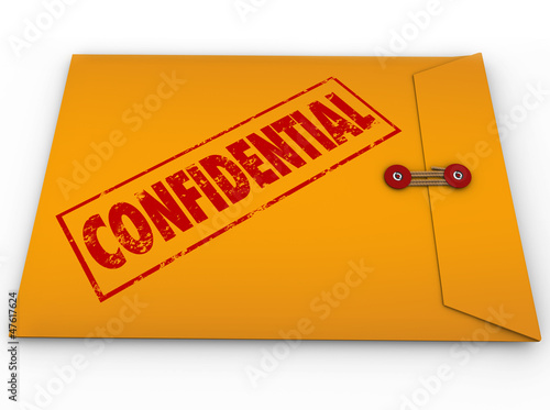Fotografía Confidential Classified Envelope Secret Information