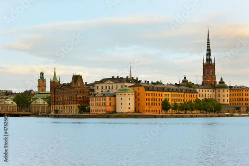 Tela Old Town of Stocholm in early evening