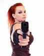 © Xalanx - Military redhead beautiful young lady