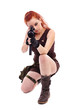 © Xalanx - Military redhead beautiful young lady
