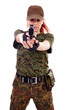 © Xalanx - Military redhead beautiful young lady