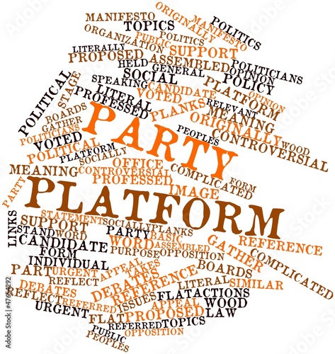Word Cloud For Party Platform Stock Illustration Adobe Stock